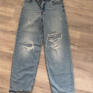 Levi's Women's Relaxed Distressed Blue Jeans